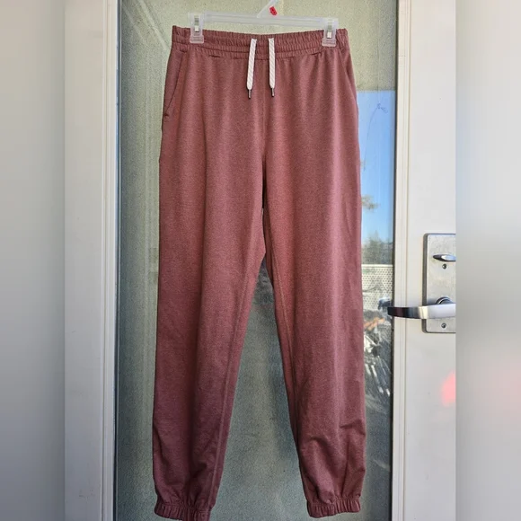 Vuori Women Joggers in Burgundy - Picture 1 of 7